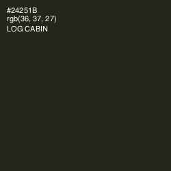 #24251B - Log Cabin Color Image